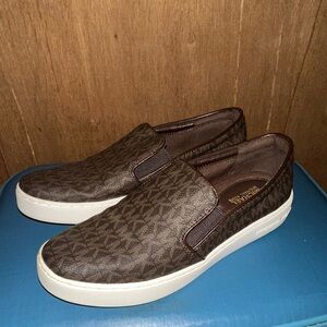 Michael Kors Brown Slip-On Shoes